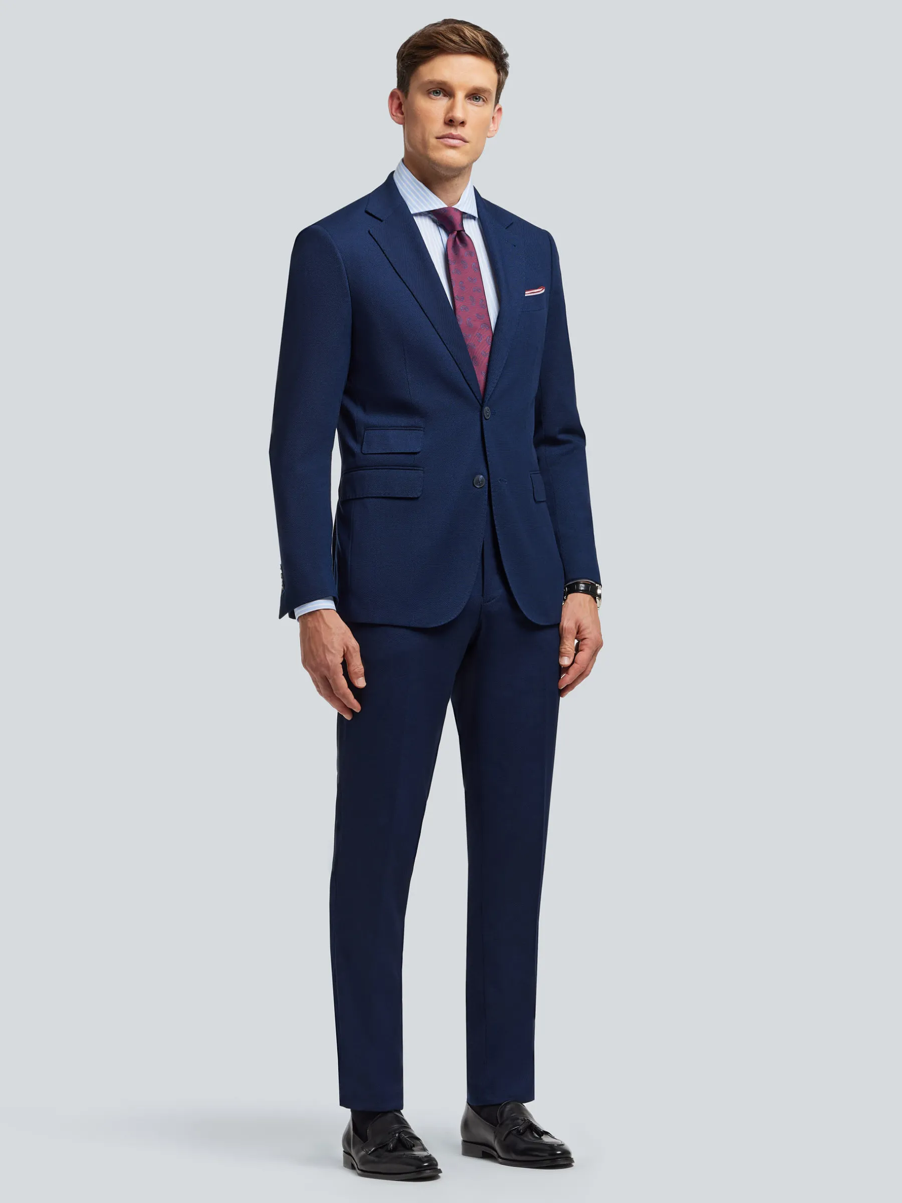 Trajes|Trajes<Alvaro Moreno AMERICANA BIRDEYE Azul Marino