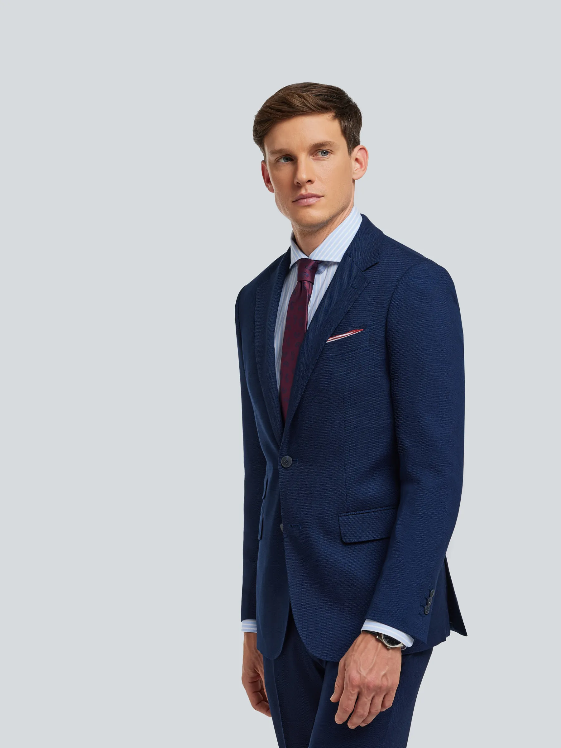 Trajes|Trajes<Alvaro Moreno AMERICANA BIRDEYE Azul Marino