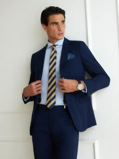 Trajes|Trajes<Alvaro Moreno AMERICANA BIRDEYE Azul Marino