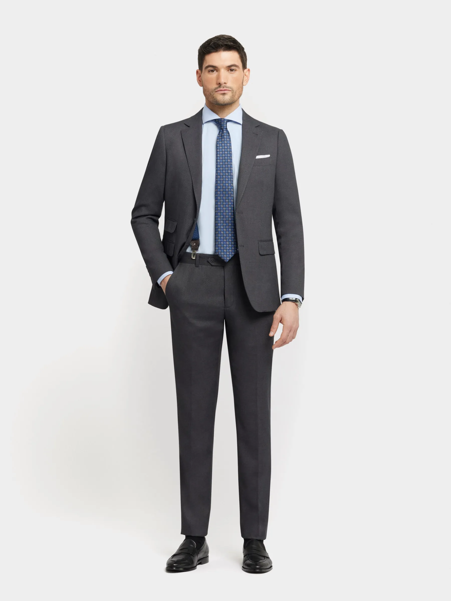 Trajes|Trajes<Alvaro Moreno AMERICANA BIRDEYE Gris