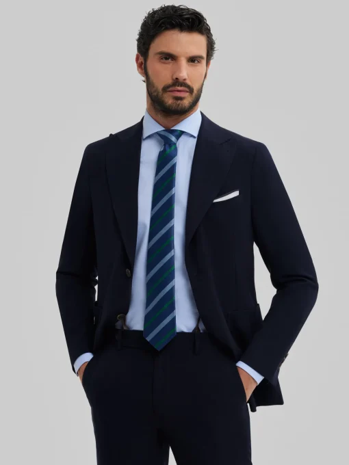Trajes|Trajes<Alvaro Moreno AMERICANA CAPO PLAIN Azul Marino