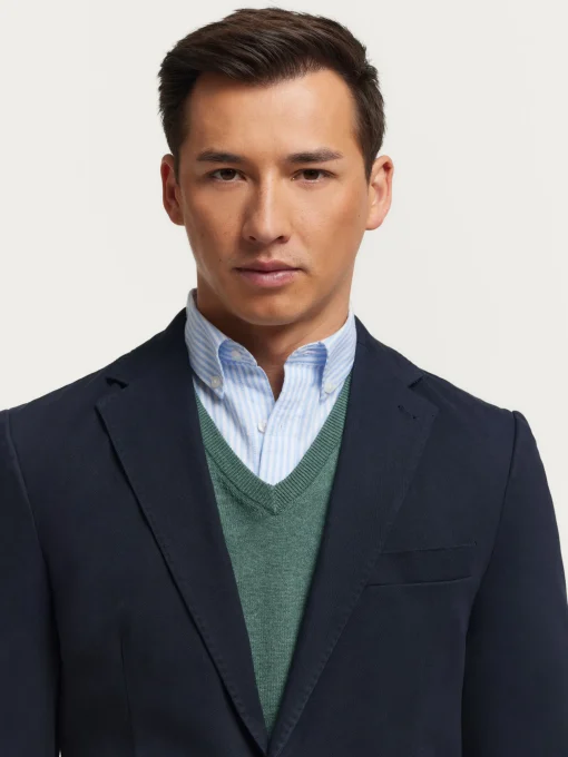 Americanas<Alvaro Moreno AMERICANA COTTON Azul Marino