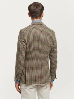 Americanas<Alvaro Moreno AMERICANA CUADRO HARRIS Verde