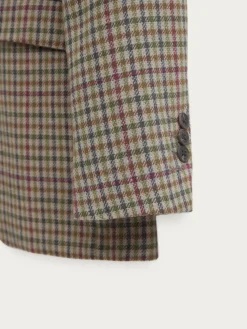 Americanas<Alvaro Moreno AMERICANA CUADRO HARRIS Verde