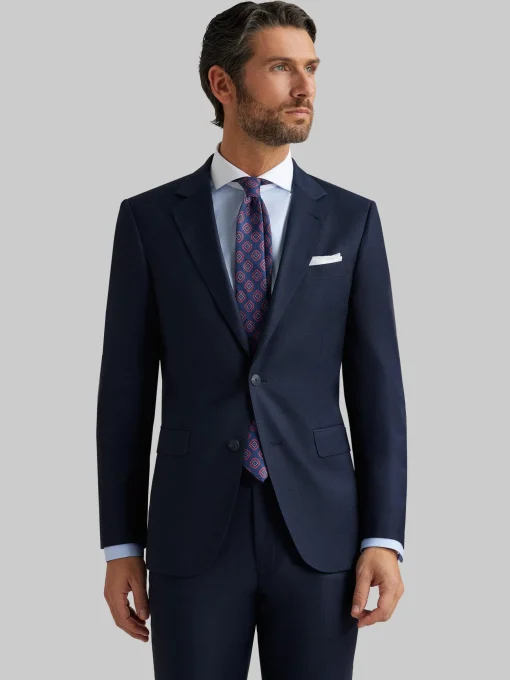 Trajes|Trajes<Alvaro Moreno AMERICANA FIL A FIL Azul Marino