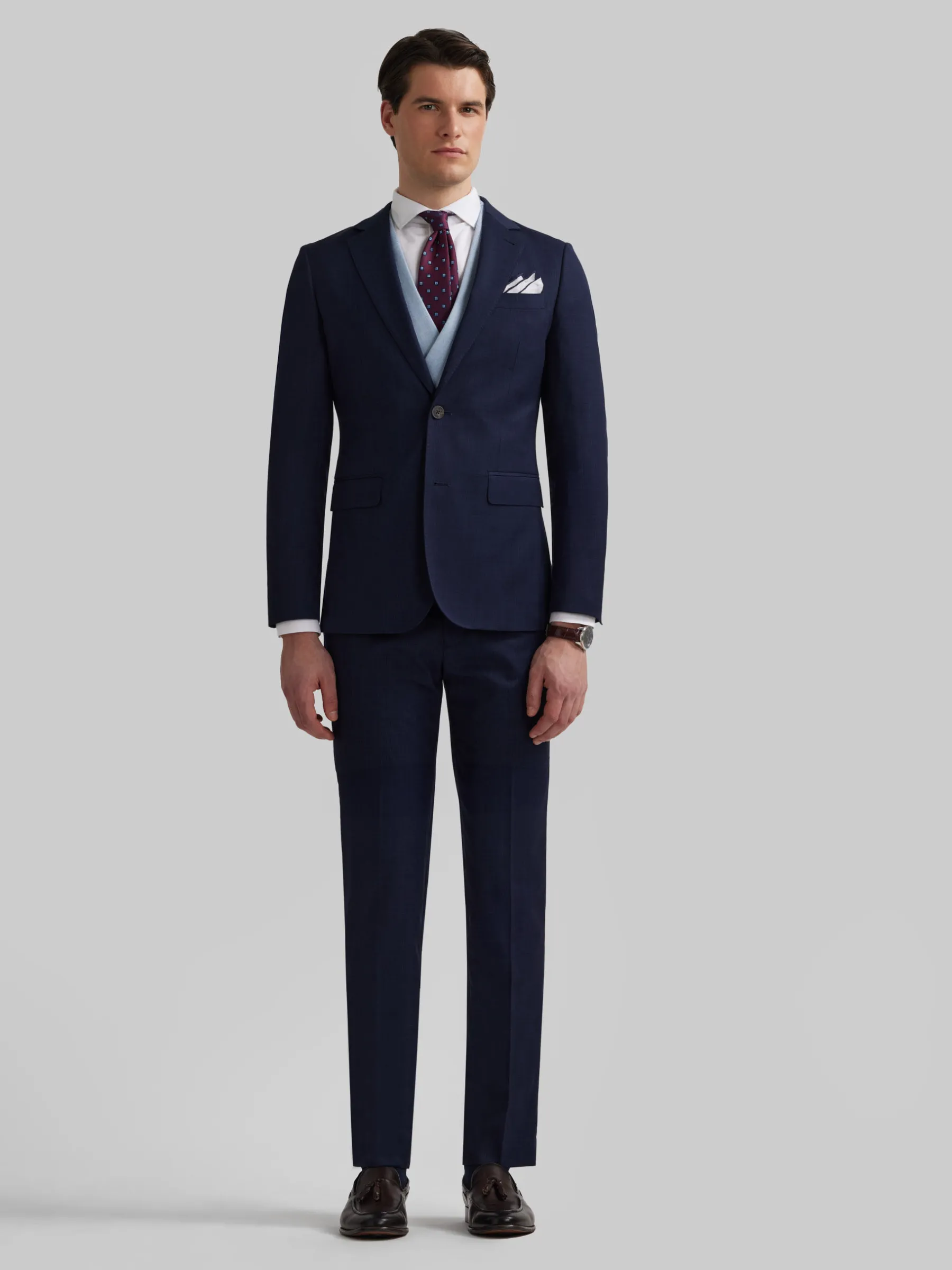 Trajes|Trajes<Alvaro Moreno AMERICANA MILANO GALES Azul Marino