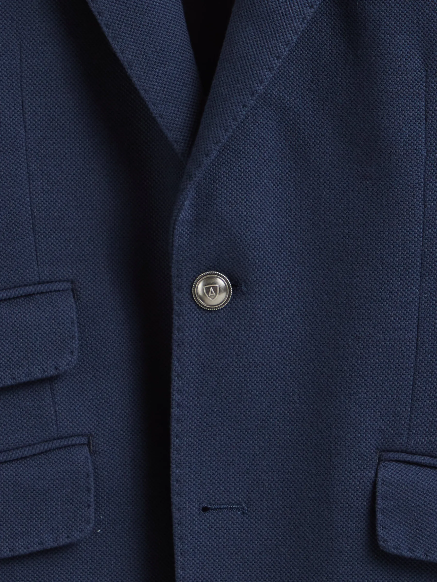 Americanas<Alvaro Moreno AMERICANA PUNTO ESTRUCTURA Azul Marino