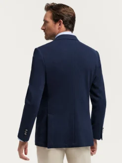 Americanas<Alvaro Moreno AMERICANA PUNTO ESTRUCTURA Azul Marino