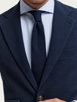 Americanas<Alvaro Moreno AMERICANA PUNTO ESTRUCTURA Azul Marino