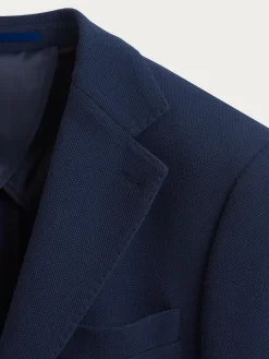 Americanas<Alvaro Moreno AMERICANA PUNTO ESTRUCTURA Azul Marino