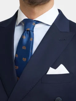 Trajes|Trajes<Alvaro Moreno AMERICANA TWILL CRUZADO Azul Marino