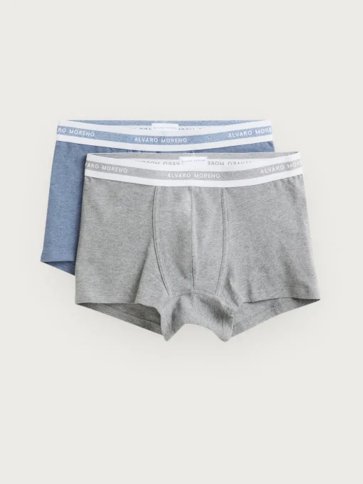 Ropa Interior<Alvaro Moreno BOXER MELANGE Gris