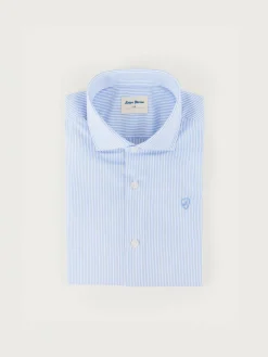 Trajes - Vestir|Camisas<Alvaro Moreno CAMISA COMFORT RAYAS KIDS Celeste