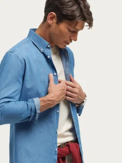 Casual<Alvaro Moreno CAMISA DENIM B.DOWN Azul