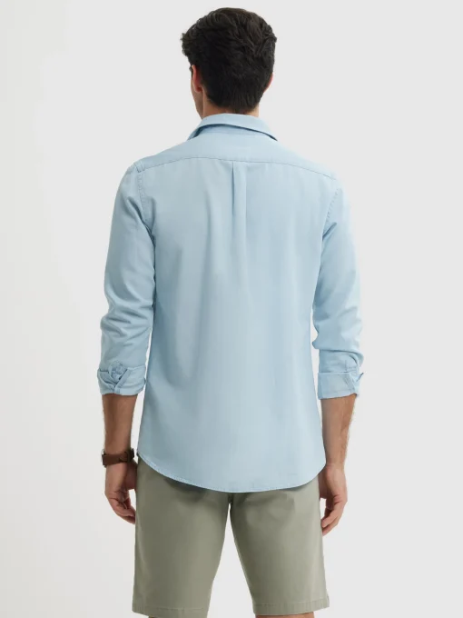 Casual<Alvaro Moreno CAMISA DENIM JACK Celeste