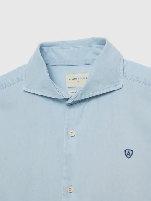 Casual<Alvaro Moreno CAMISA DENIM JACK Celeste