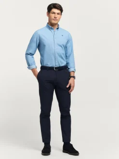 Casual<Alvaro Moreno CAMISA DENIM SLUB Celeste