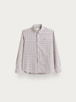 Camisas<Alvaro Moreno CAMISA FLANNEL CHECKS KIDS Burdeos