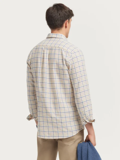 Franela<Alvaro Moreno CAMISA FLANNEL CHECKS Naranja
