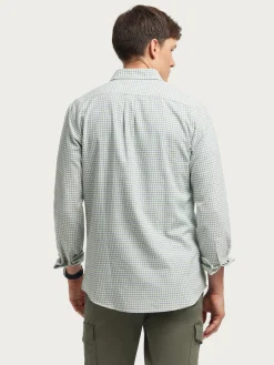 Franela<Alvaro Moreno CAMISA FLANNEL CHECKS Verde