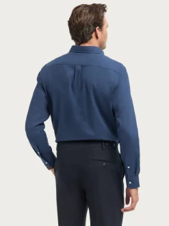 Franela<Alvaro Moreno CAMISA FLANNEL TWILL Azul Marino