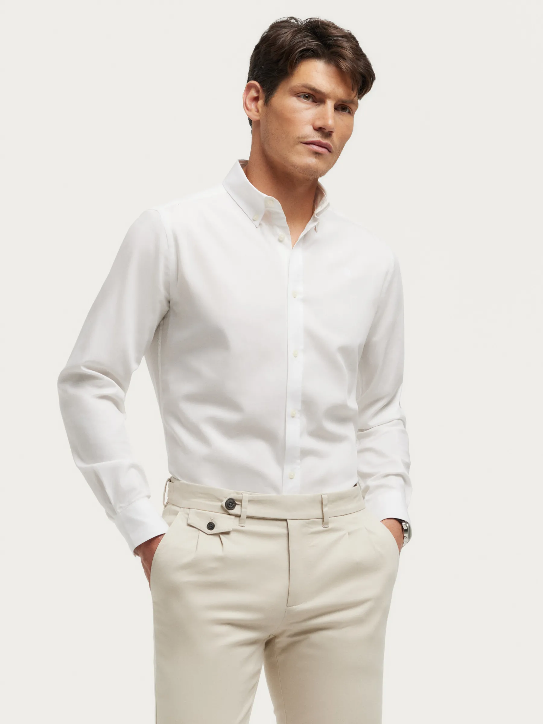 Casual<Alvaro Moreno CAMISA MICROESPIGA Blanco