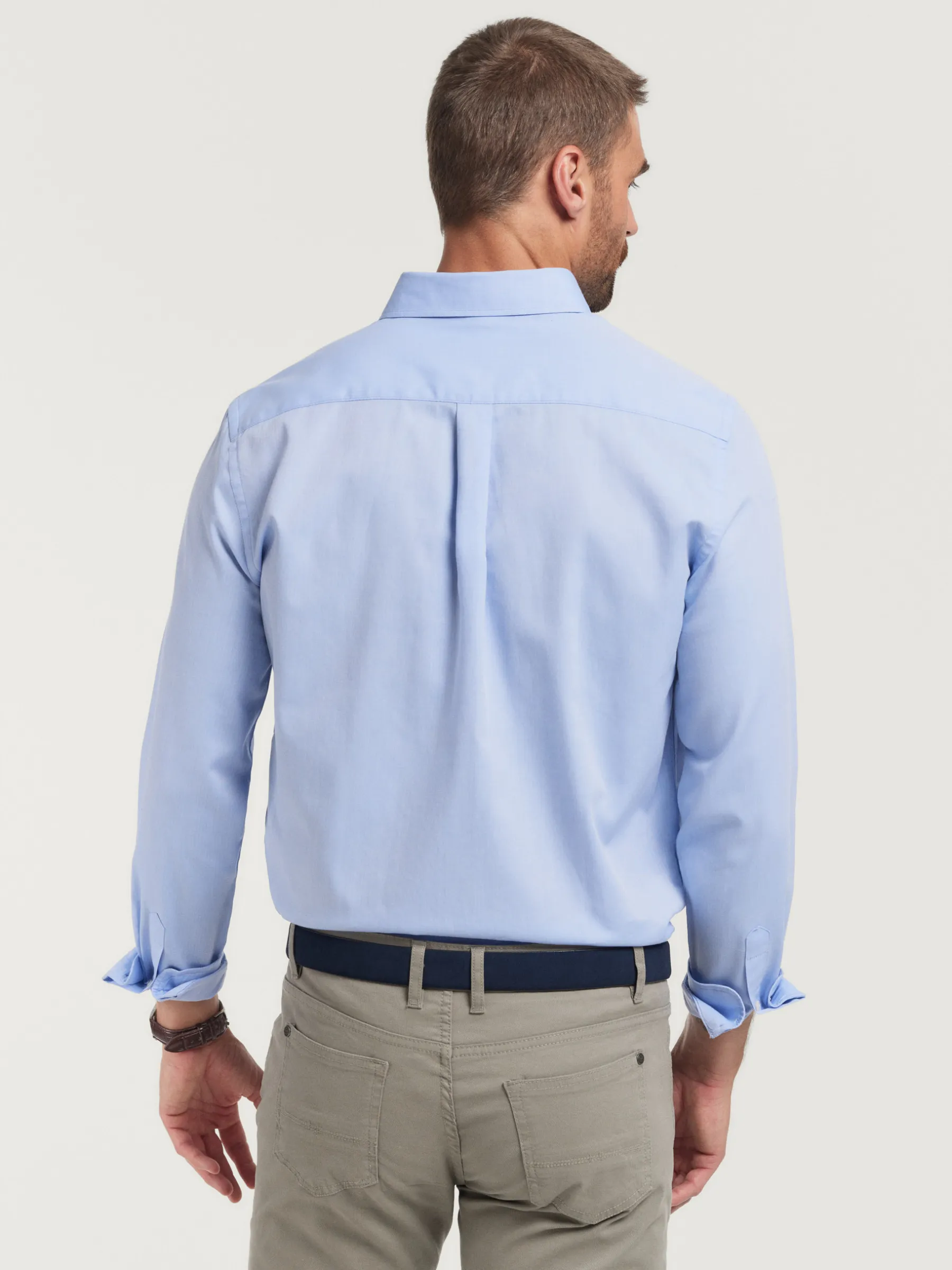 Casual<Alvaro Moreno CAMISA MICROESPIGA Celeste