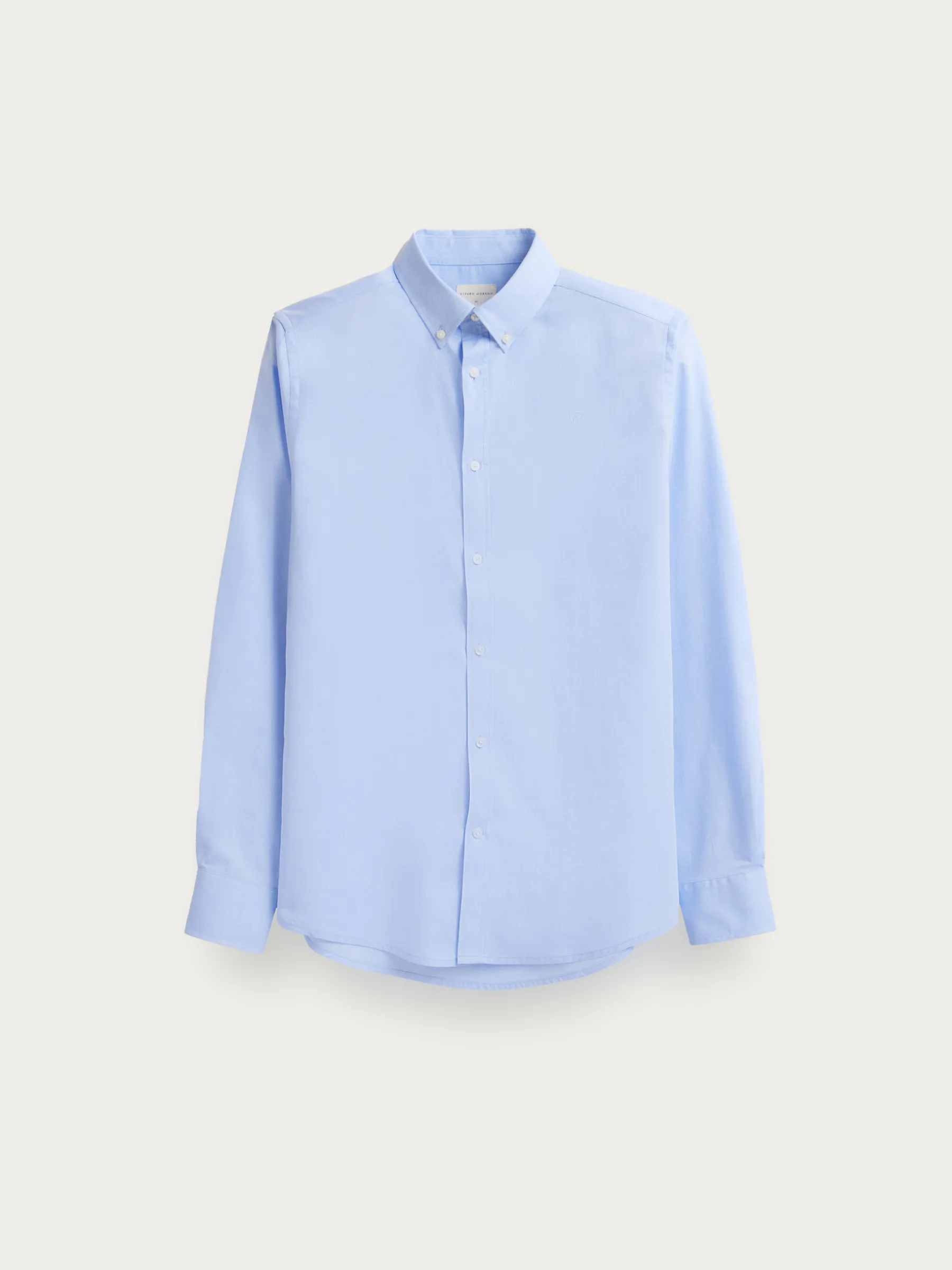 Casual<Alvaro Moreno CAMISA MICROESPIGA Celeste