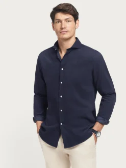 Casual<Alvaro Moreno CAMISA MICROPANA JACK AZUL MARINO