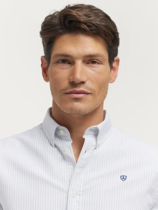 Oxford<Alvaro Moreno CAMISA OXFORD ASTON Azul