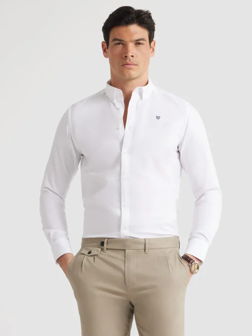 Oxford<Alvaro Moreno CAMISA OXFORD BASIC Blanco