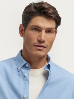 Oxford<Alvaro Moreno CAMISA OXFORD CHAMBRAY Celeste
