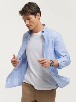 Oxford<Alvaro Moreno CAMISA OXFORD CLUB Azul