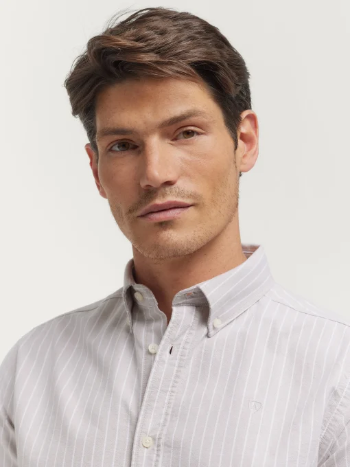 Oxford<Alvaro Moreno CAMISA OXFORD CLUB Beige