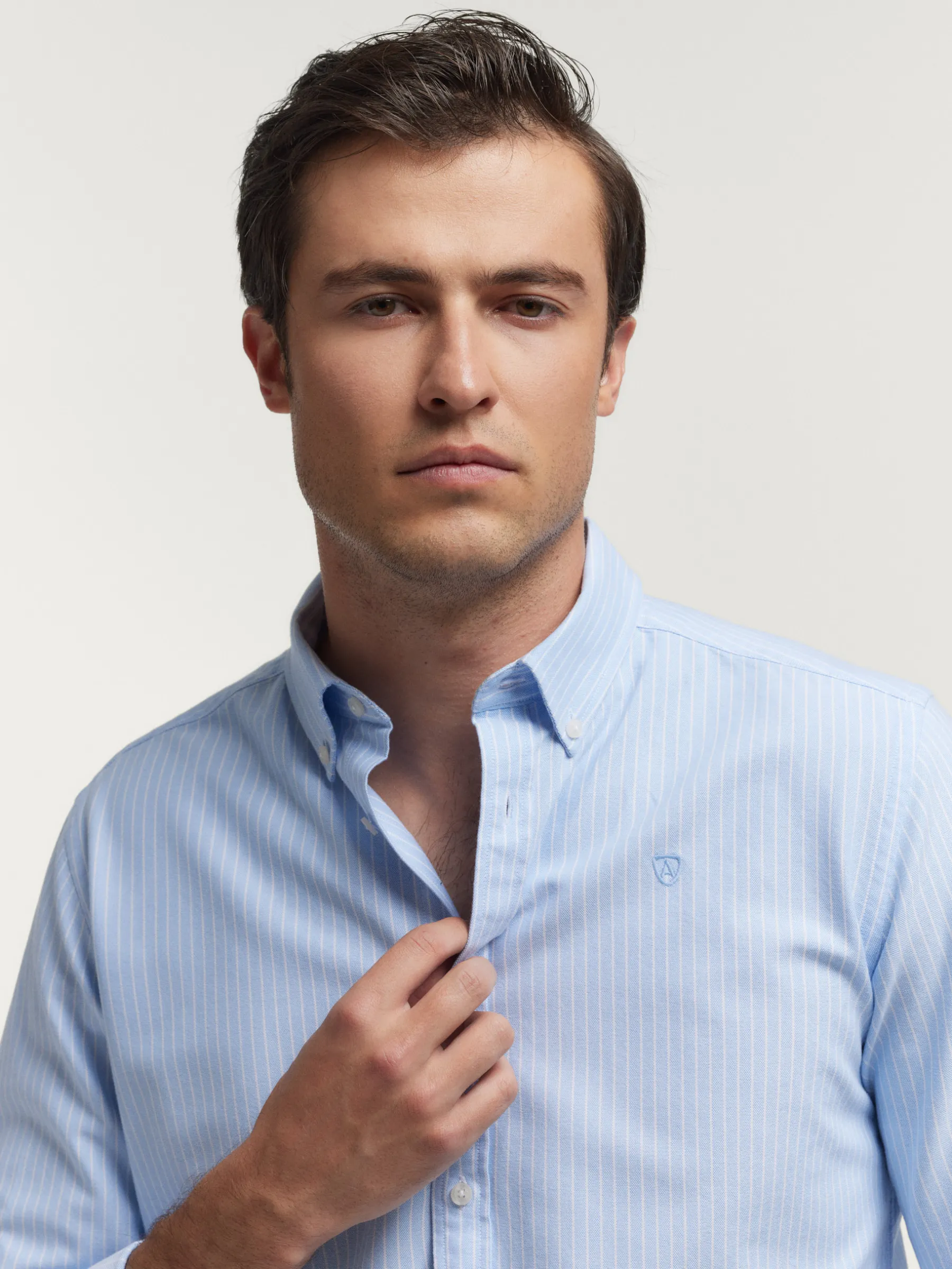 Oxford<Alvaro Moreno CAMISA OXFORD DIPLO Celeste