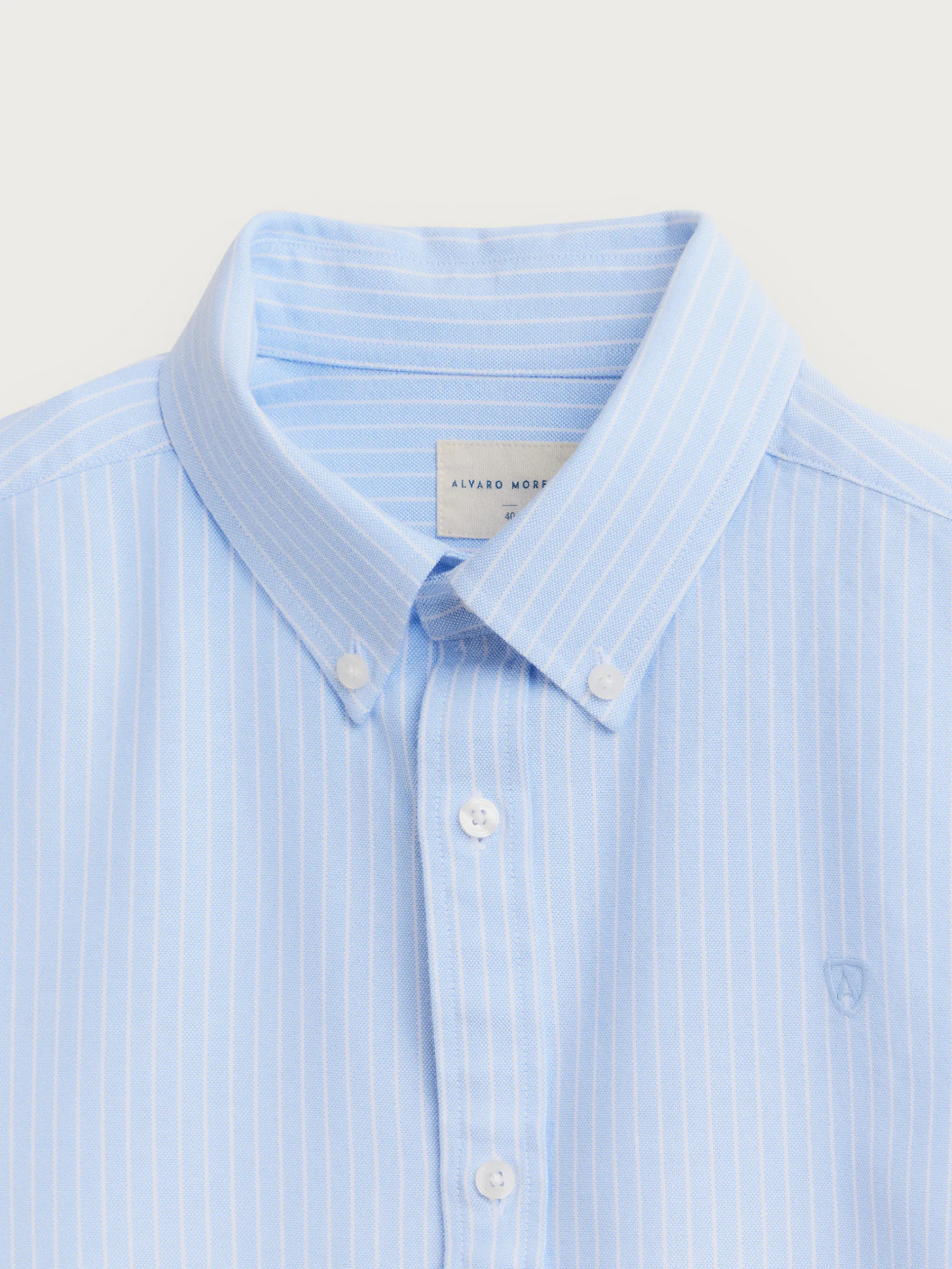 Oxford<Alvaro Moreno CAMISA OXFORD DIPLO Celeste