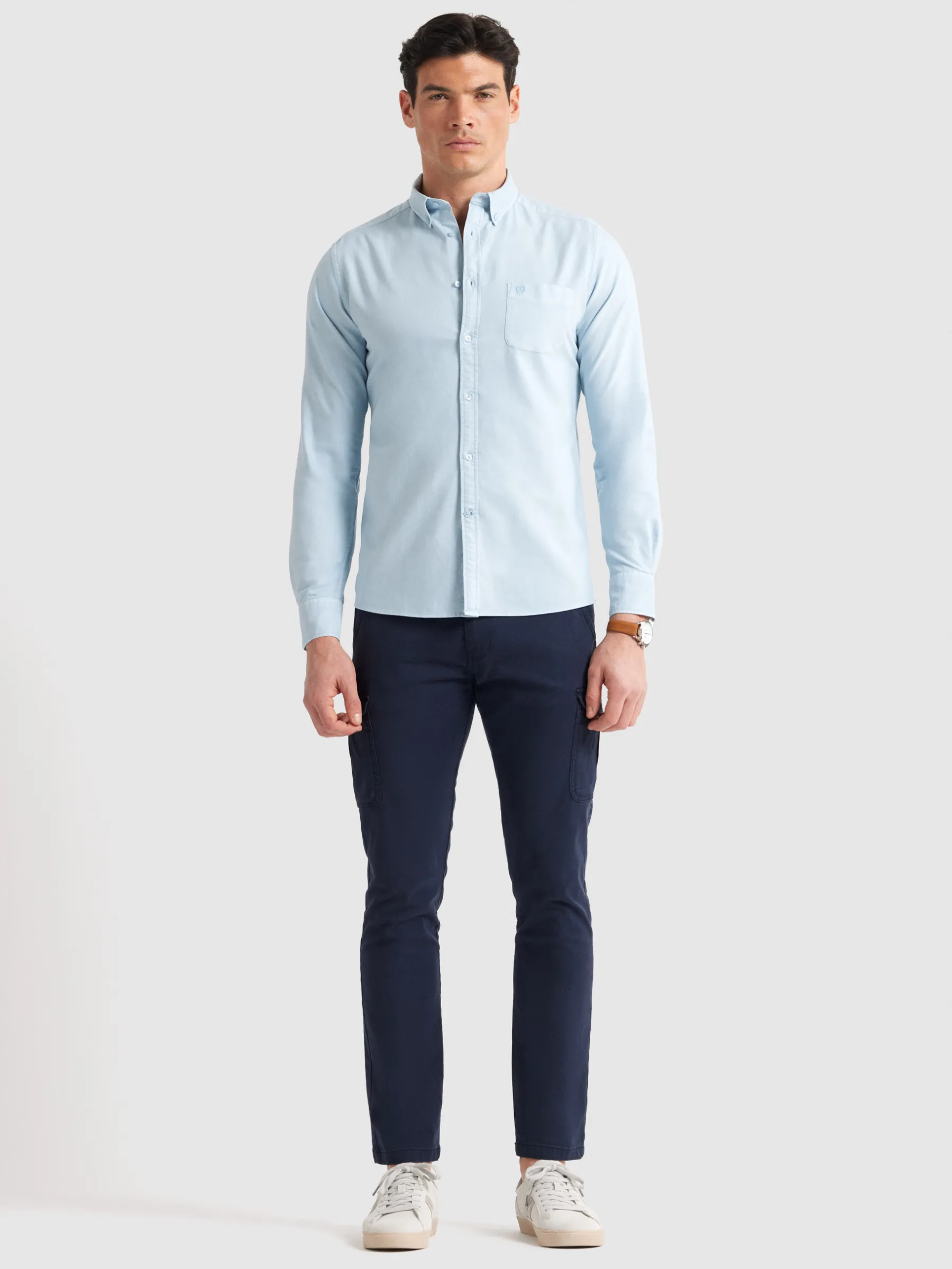 Oxford<Alvaro Moreno CAMISA OXFORD POCKET DYE Celeste