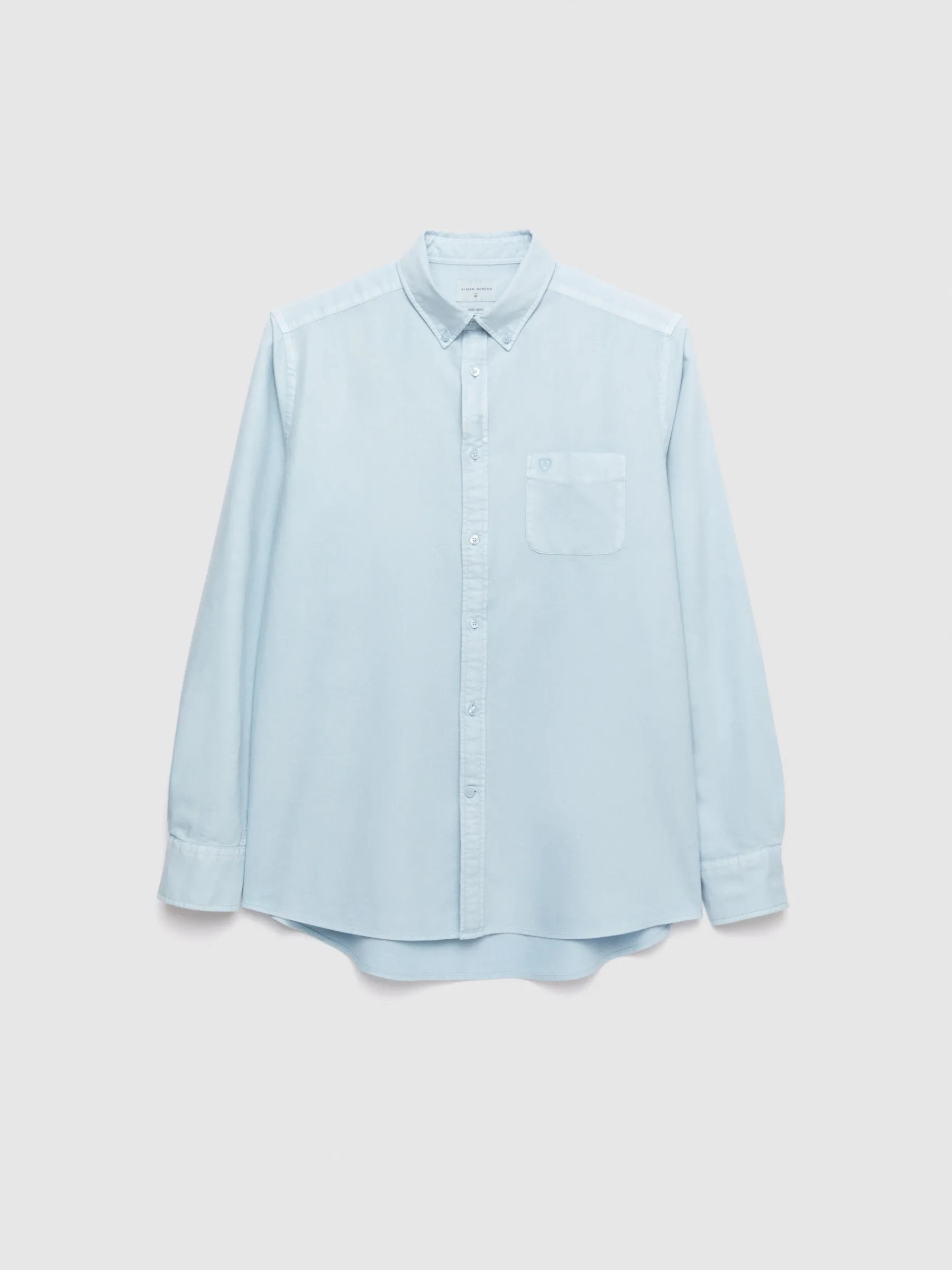 Oxford<Alvaro Moreno CAMISA OXFORD POCKET DYE Celeste