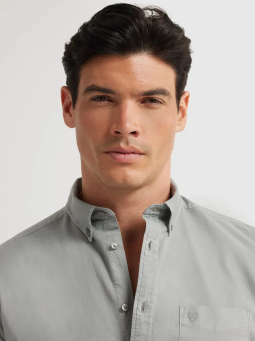 Oxford<Alvaro Moreno CAMISA OXFORD POCKET DYE Gris