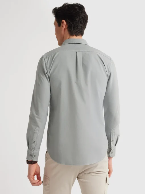 Oxford<Alvaro Moreno CAMISA OXFORD POCKET DYE Gris