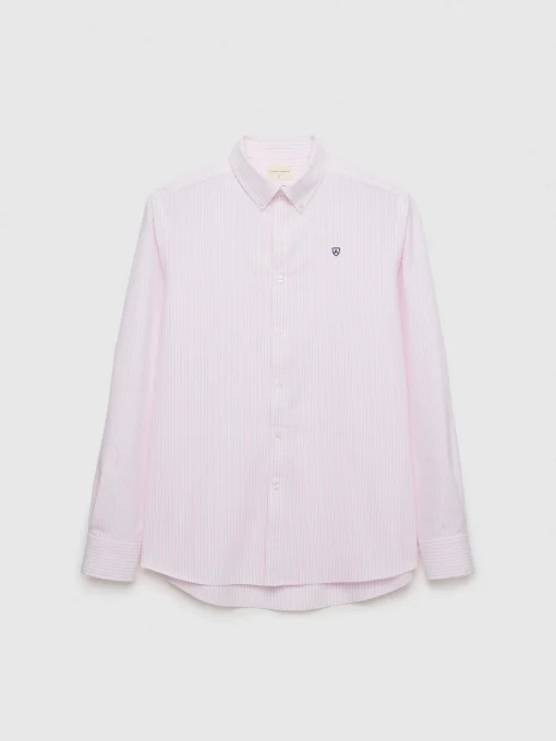 Oxford<Alvaro Moreno CAMISA OXFORD RAYAS BASIC Rosa