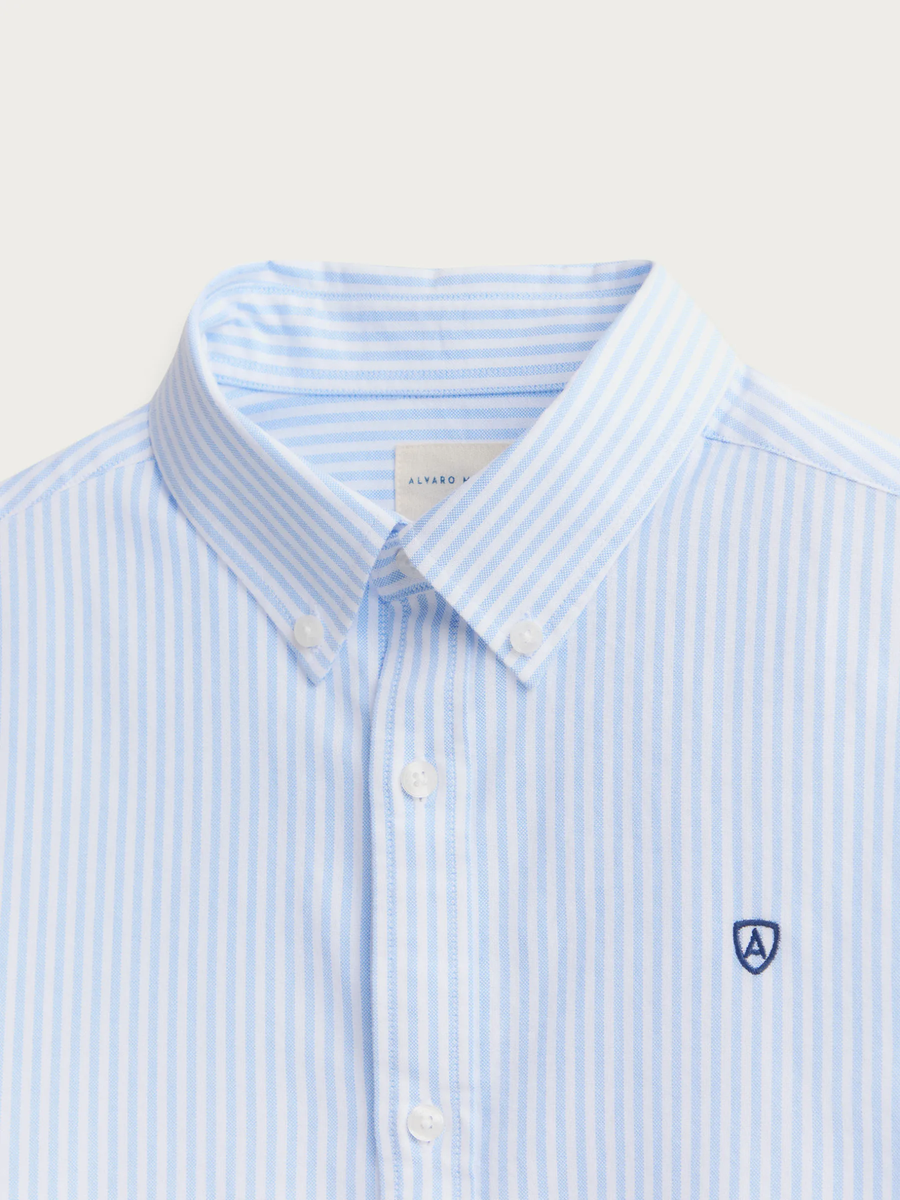 Oxford<Alvaro Moreno CAMISA OXFORD RAYAS Celeste