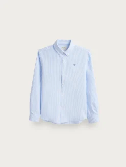 Camisas<Alvaro Moreno CAMISA OXFORD RAYAS KIDS Celeste