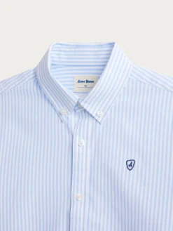Camisas<Alvaro Moreno CAMISA OXFORD RAYAS KIDS Celeste