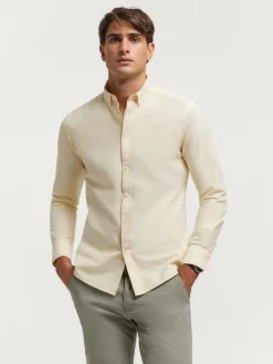 Oxford<Alvaro Moreno CAMISA OXFORD SOLID Amarillo