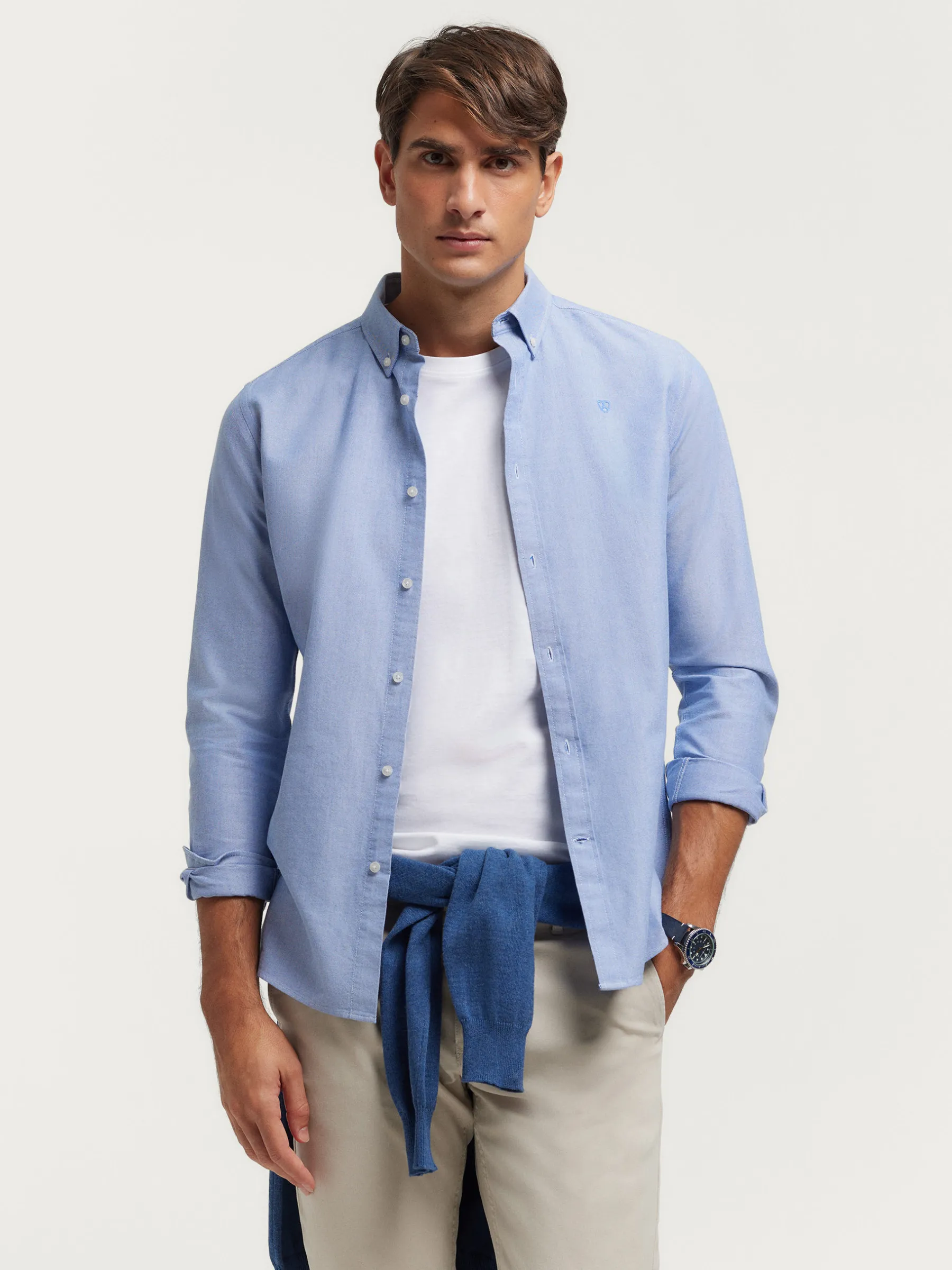 Oxford<Alvaro Moreno CAMISA OXFORD SOLID Azul