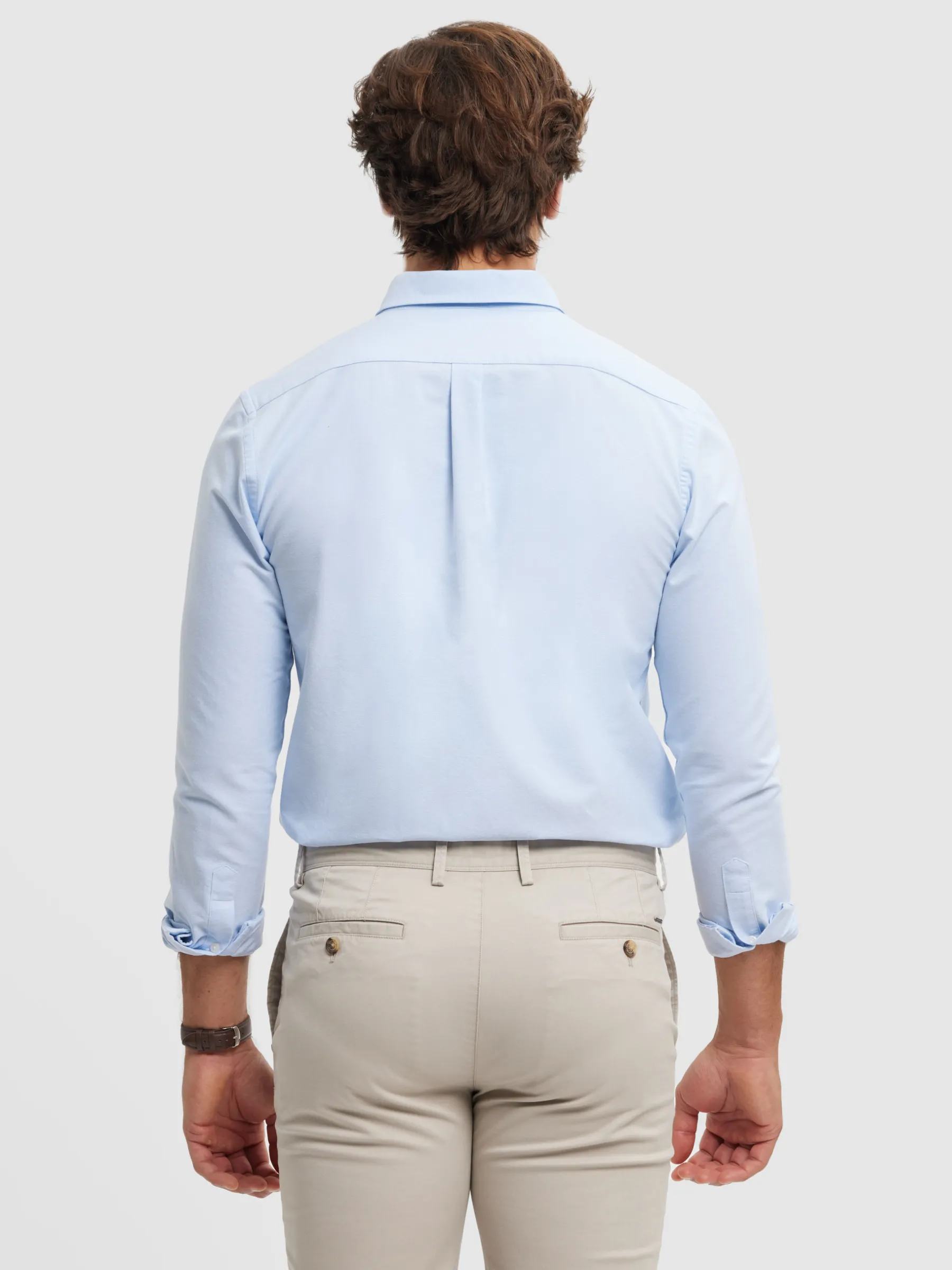 Oxford<Alvaro Moreno CAMISA OXFORD SOLID Celeste