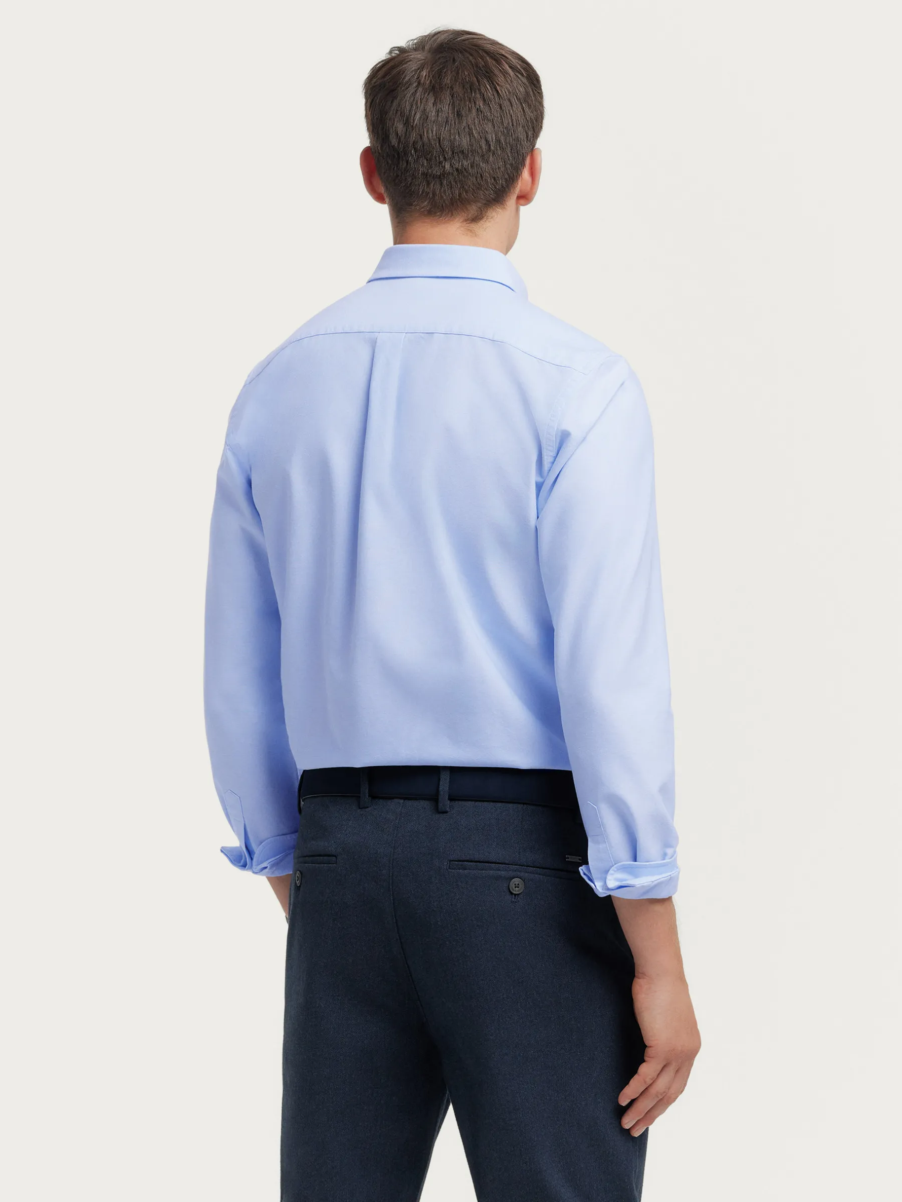 Oxford<Alvaro Moreno CAMISA OXFORD SOLID Celeste