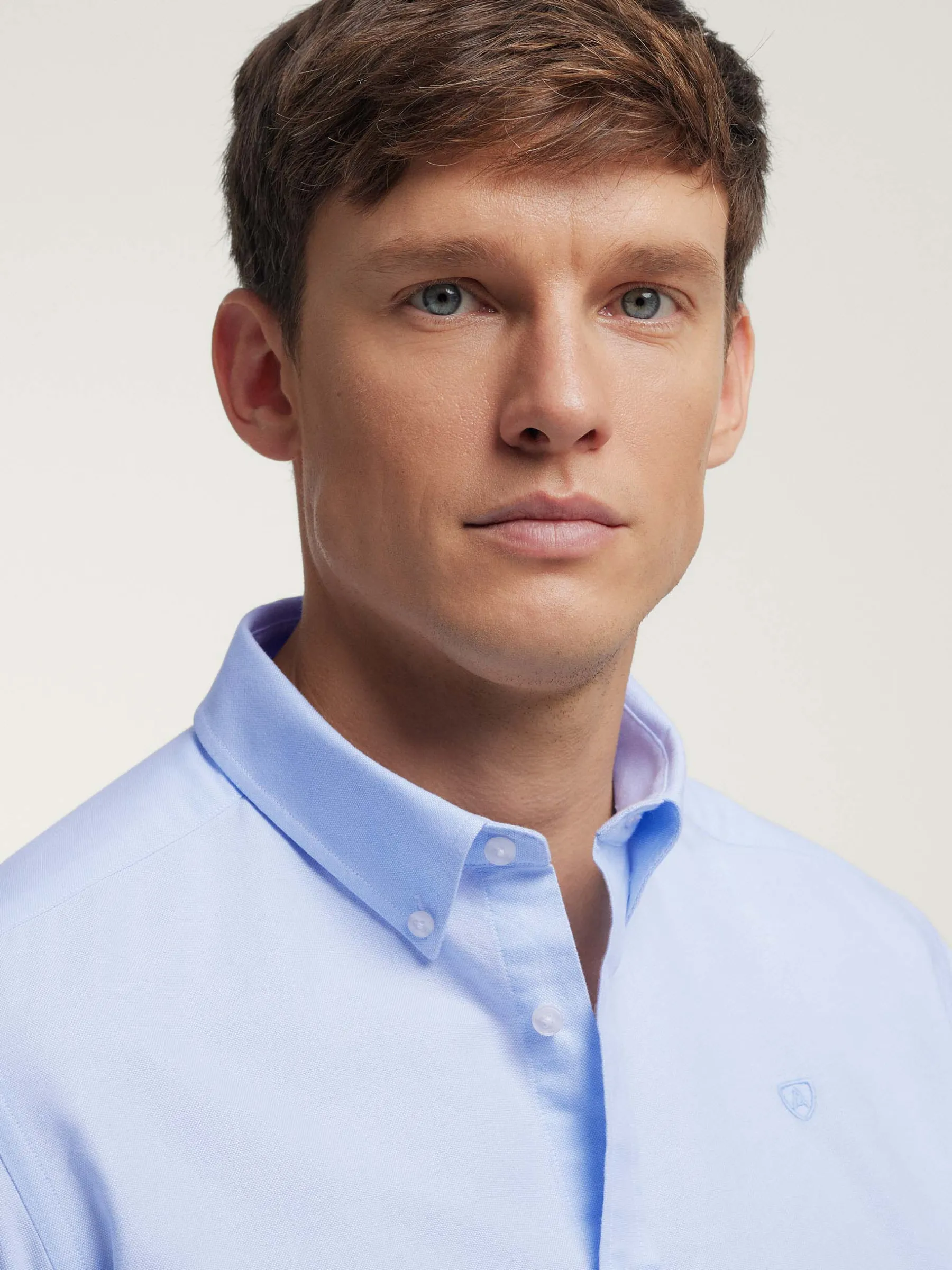 Oxford<Alvaro Moreno CAMISA OXFORD SOLID Celeste