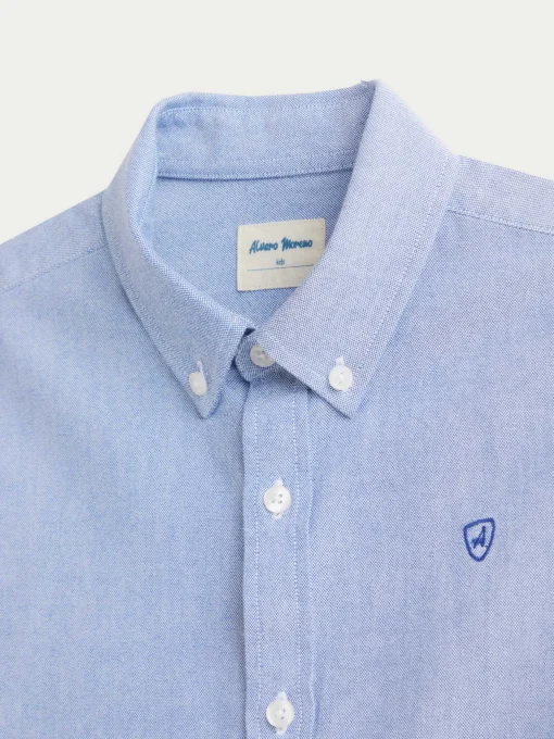 Camisas<Alvaro Moreno CAMISA OXFORD SOLID KIDS Azul
